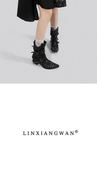 punk pointed boots