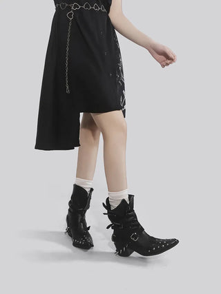 punk pointed boots