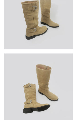 western buckle boots