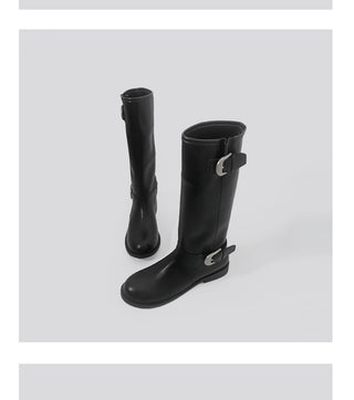 western buckle boots