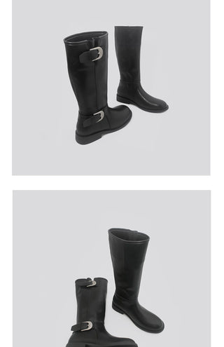 western buckle boots