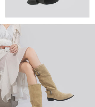 western buckle boots