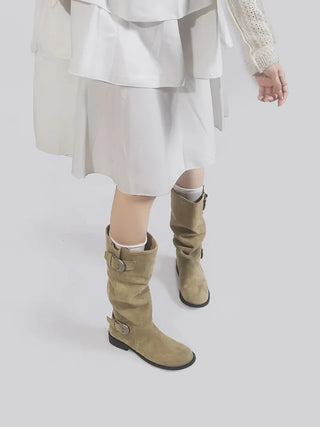 western buckle boots