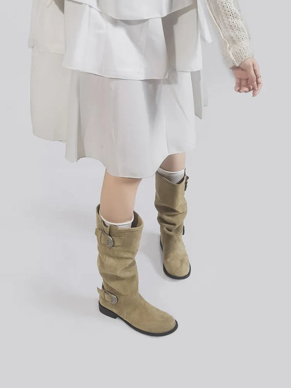 western buckle boots