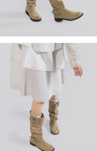 western buckle boots