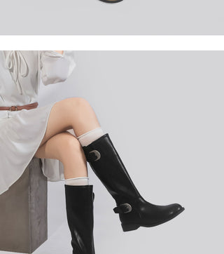 western buckle boots