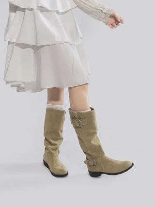 western buckle boots