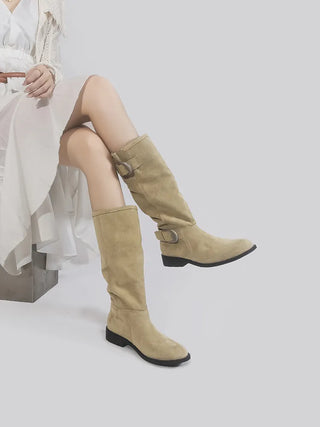 western buckle boots