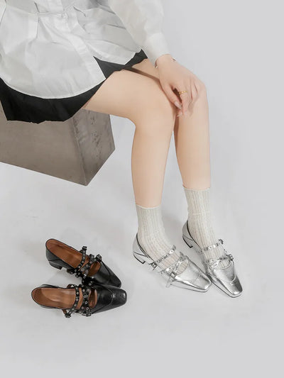 rivet Mary Janes