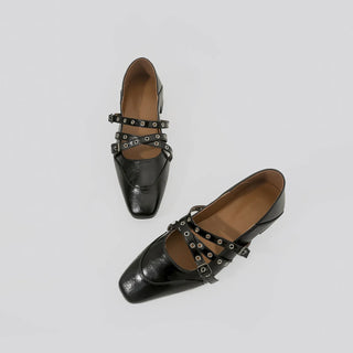 rivet Mary Janes
