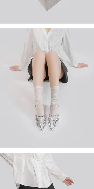 silver rivet sandals