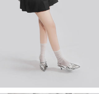 silver rivet sandals