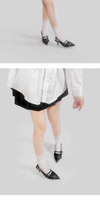 silver rivet sandals