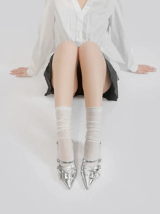 silver rivet sandals