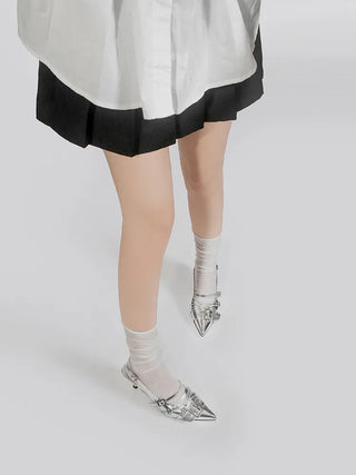 silver rivet sandals