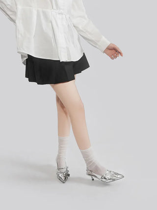 silver rivet sandals