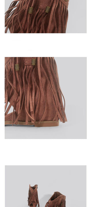 tassel roman sandals