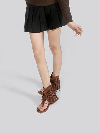 tassel roman sandals