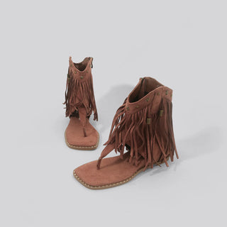 tassel roman sandals
