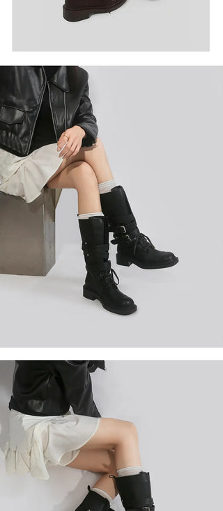 platform motorcycle boots