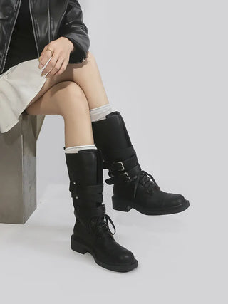platform motorcycle boots