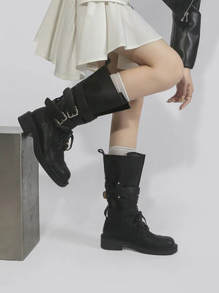 platform motorcycle boots