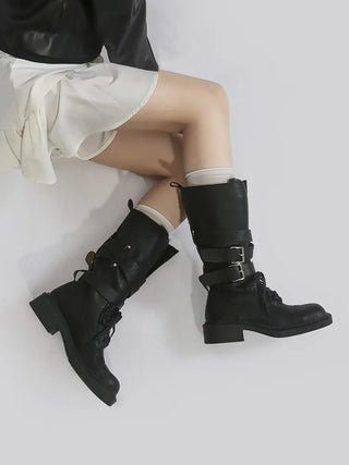 platform motorcycle boots