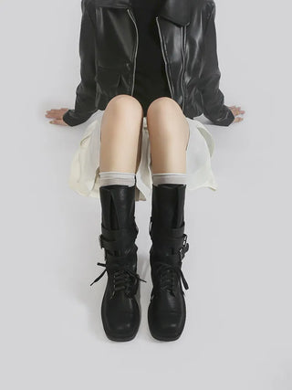 platform motorcycle boots