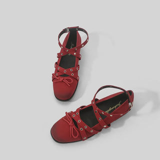 red Mary Janes