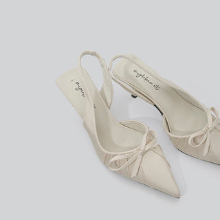 elegant bow heels
