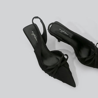 elegant bow heels
