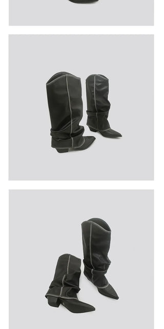 rub colored boots