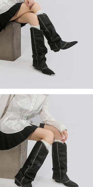 rub colored boots