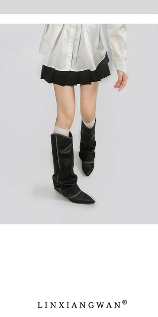 rub colored boots