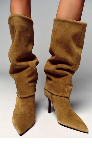 pantyhose stiletto boots