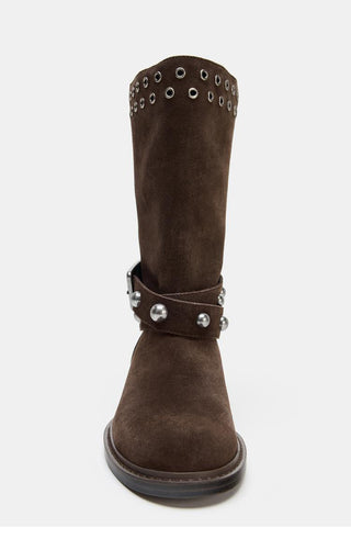 rivet ankle boots