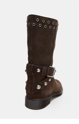rivet ankle boots