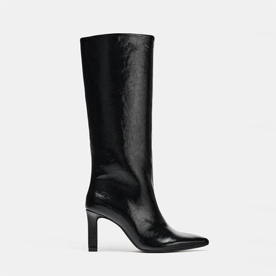 patent riding boots