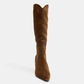 v-cut riding boots