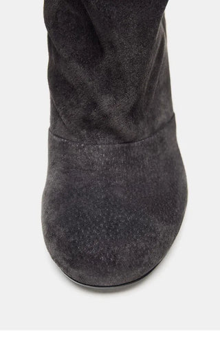 pleated stiletto boots