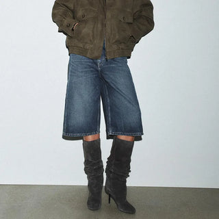 pleated stiletto boots