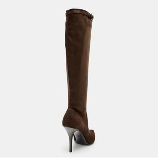 buckle stiletto boots