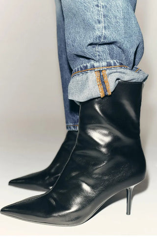 floral stiletto boots