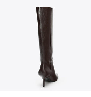 pointed high leg boots