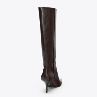 pointed high leg boots