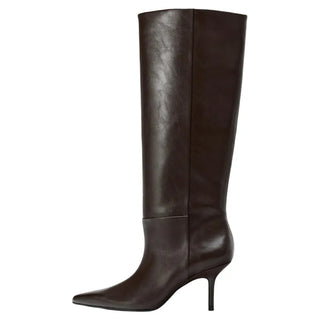 pointed high leg boots