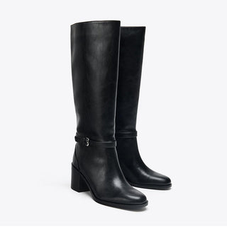 round toe knight boots