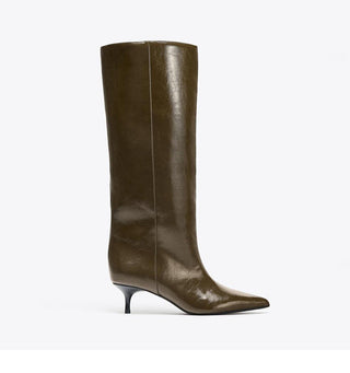 pointed kitten boots