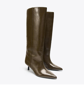 pointed kitten boots