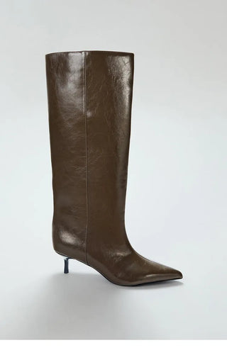 pointed kitten boots